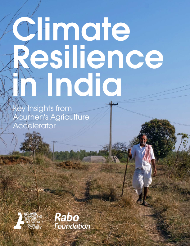 Cover of Climate Resilience in India Report