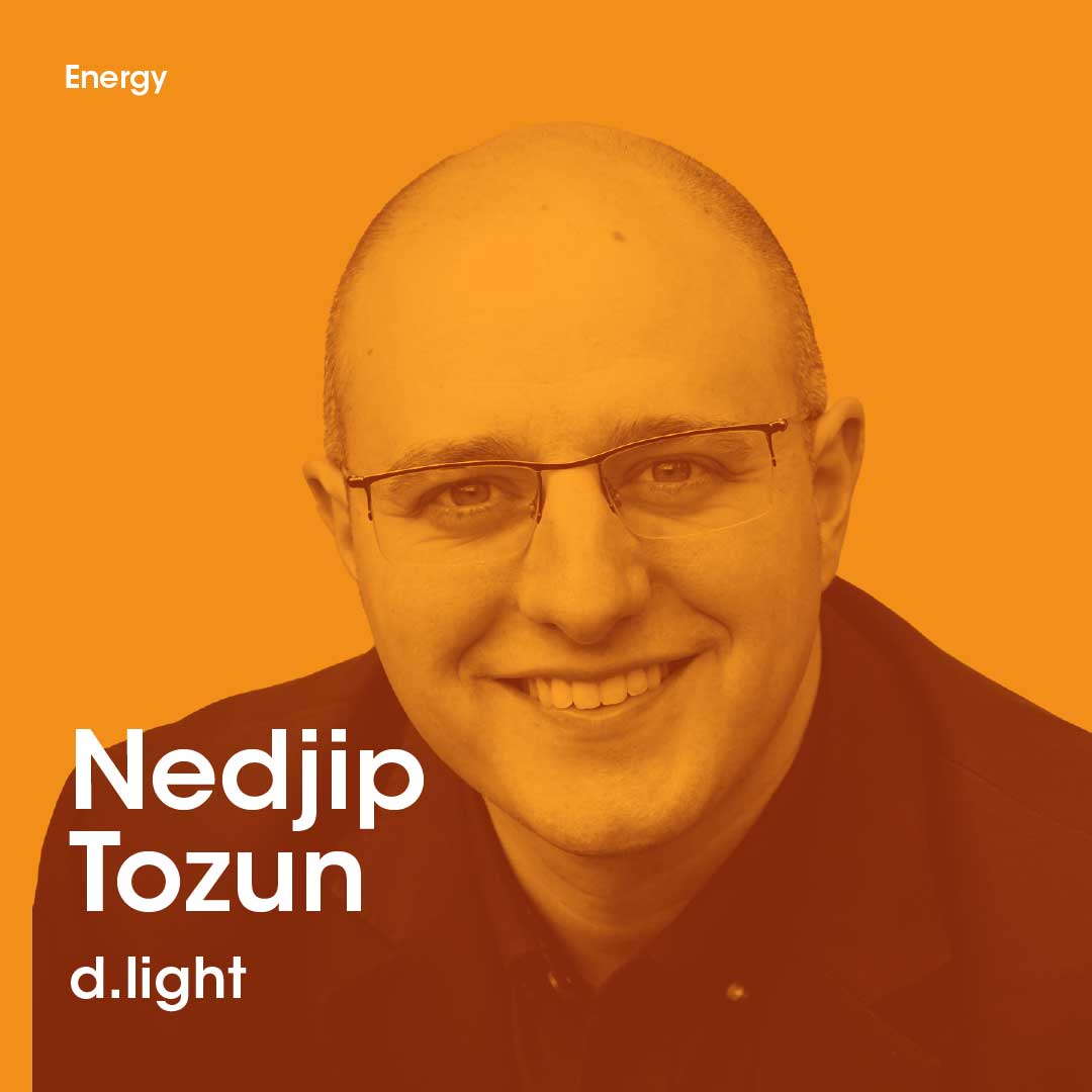 Graphic of Nedjip Tozun, founder and director of d.light